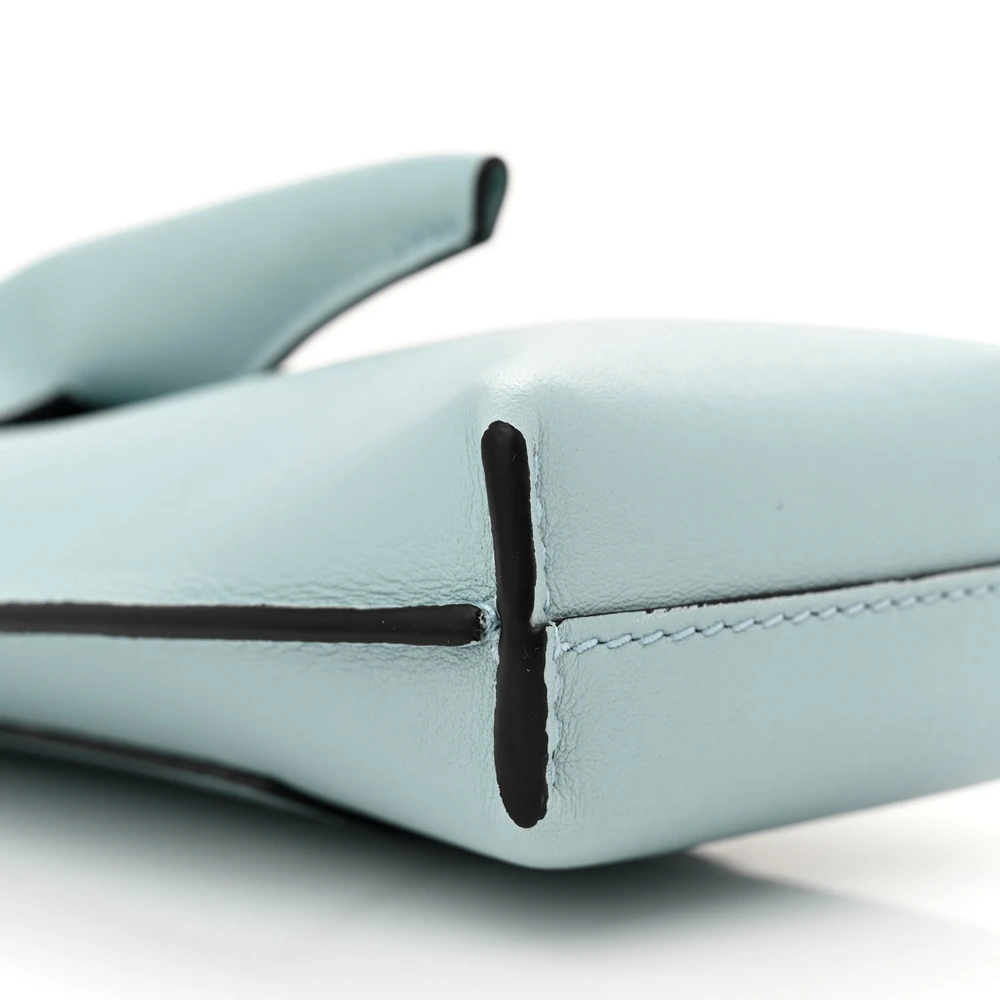 Lushentic Small Dusty Blue Elephant Pouch – Quality Calfskin Crossbody Bag - Image 4