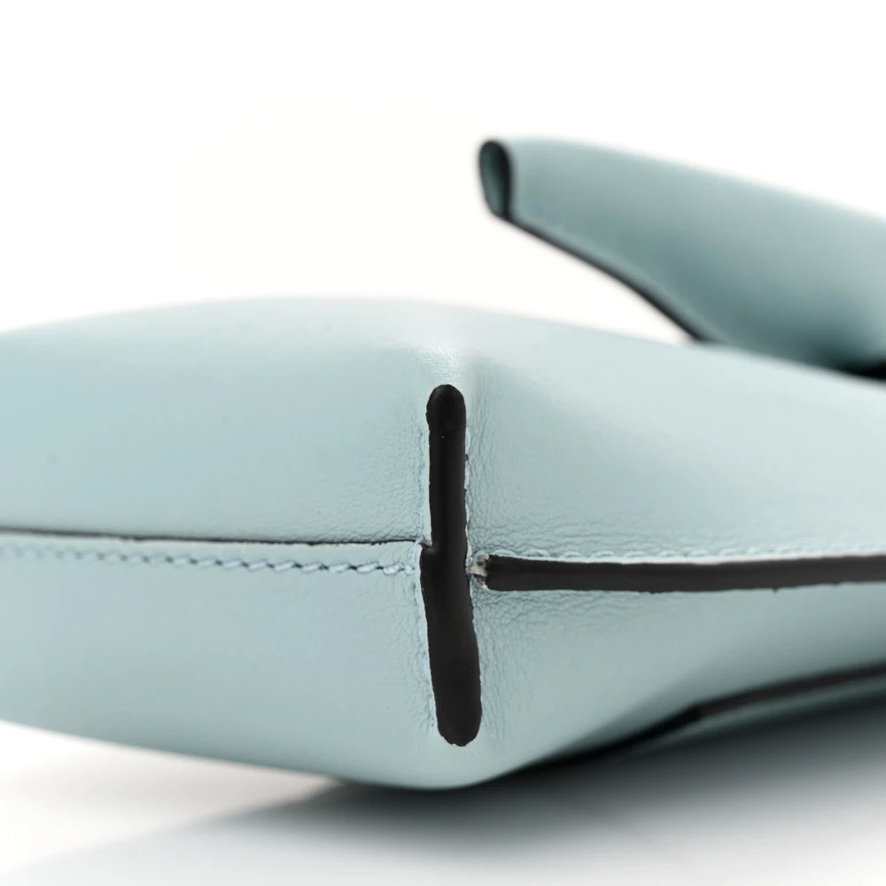 Lushentic Small Dusty Blue Elephant Pouch – Quality Calfskin Crossbody Bag - Image 5