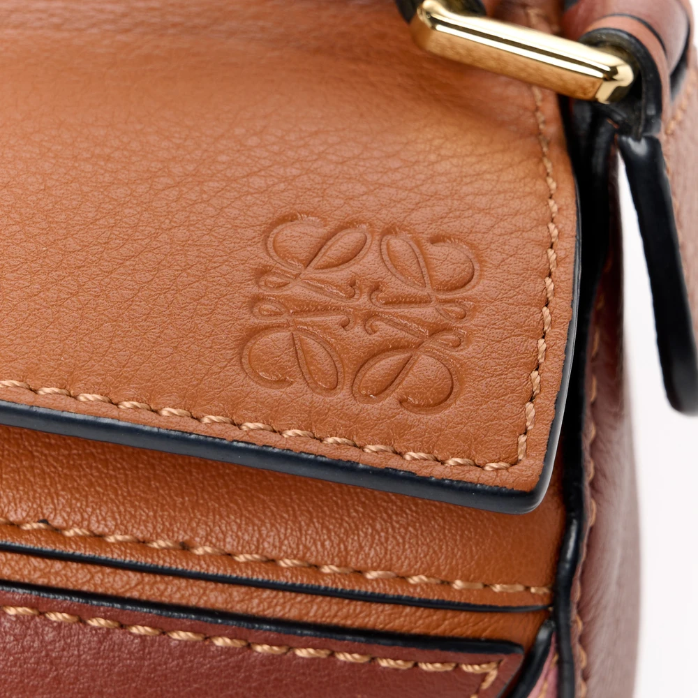 Lushentic Replica Puzzle Bag Mini Tan, Medium Pink Calfskin Leather - Image 8