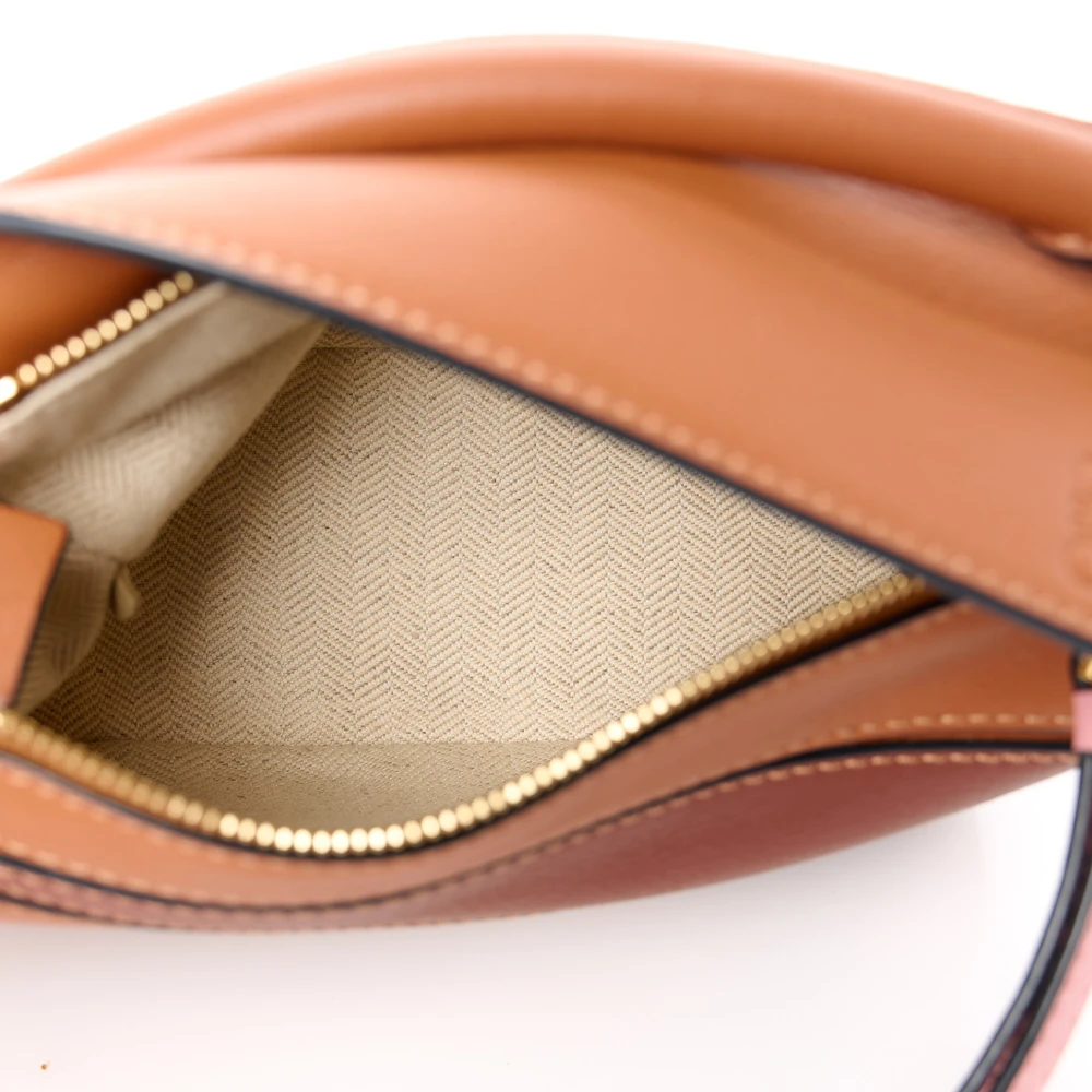 Lushentic Replica Puzzle Bag Mini Tan, Medium Pink Calfskin Leather - Image 7