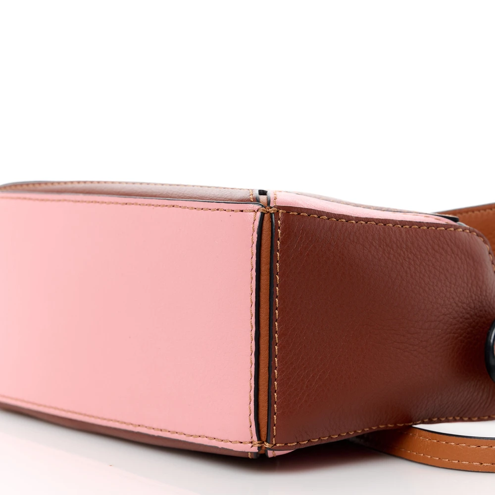Lushentic Replica Puzzle Bag Mini Tan, Medium Pink Calfskin Leather - Image 5