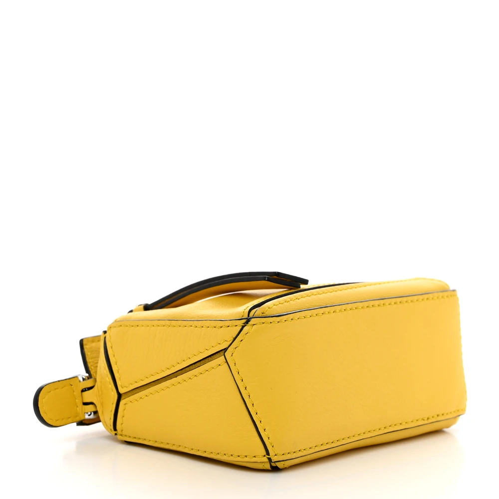 Lushentic Replica Handbags Puzzle Bag Nano Yellow Calfskin Leather - Image 6