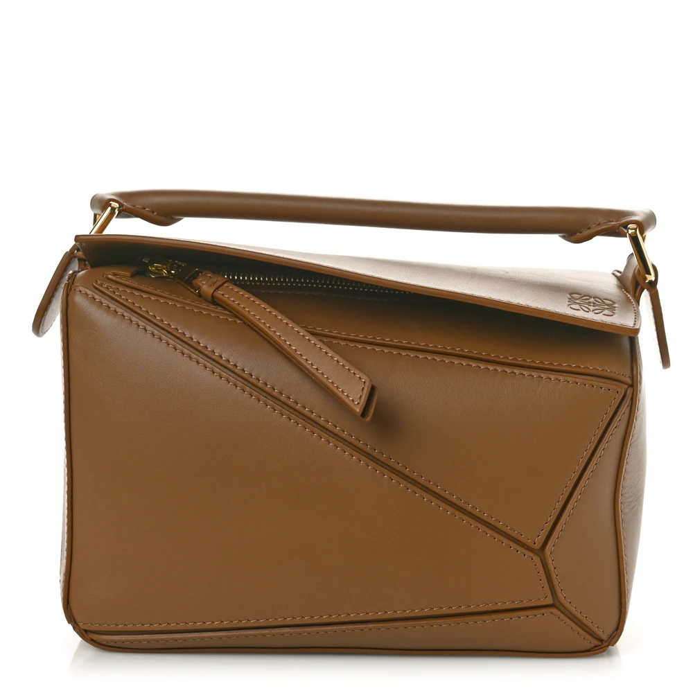 Lushentic Loewe Puzzle Bag Small Oak Calfskin Leather Front
