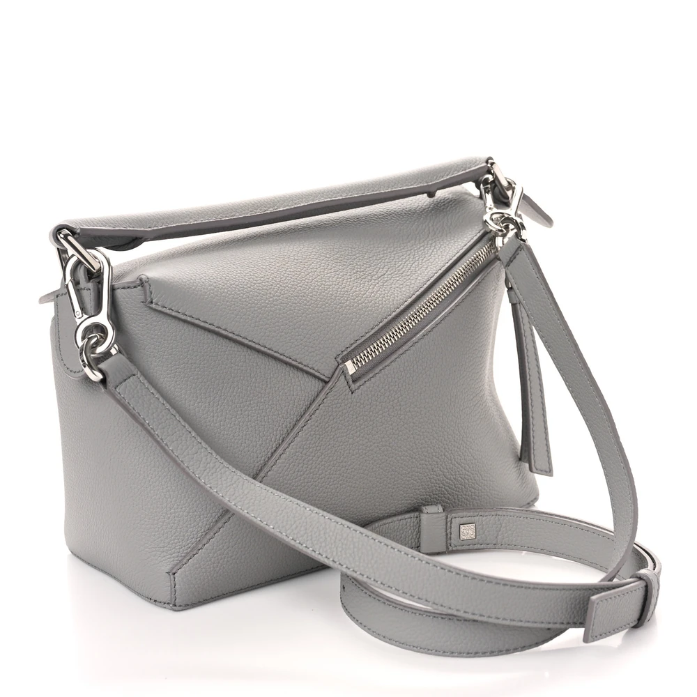 Lushentic Bags Review: Puzzle Bag Small Pearl Grey Calfskin Leather - Image 3
