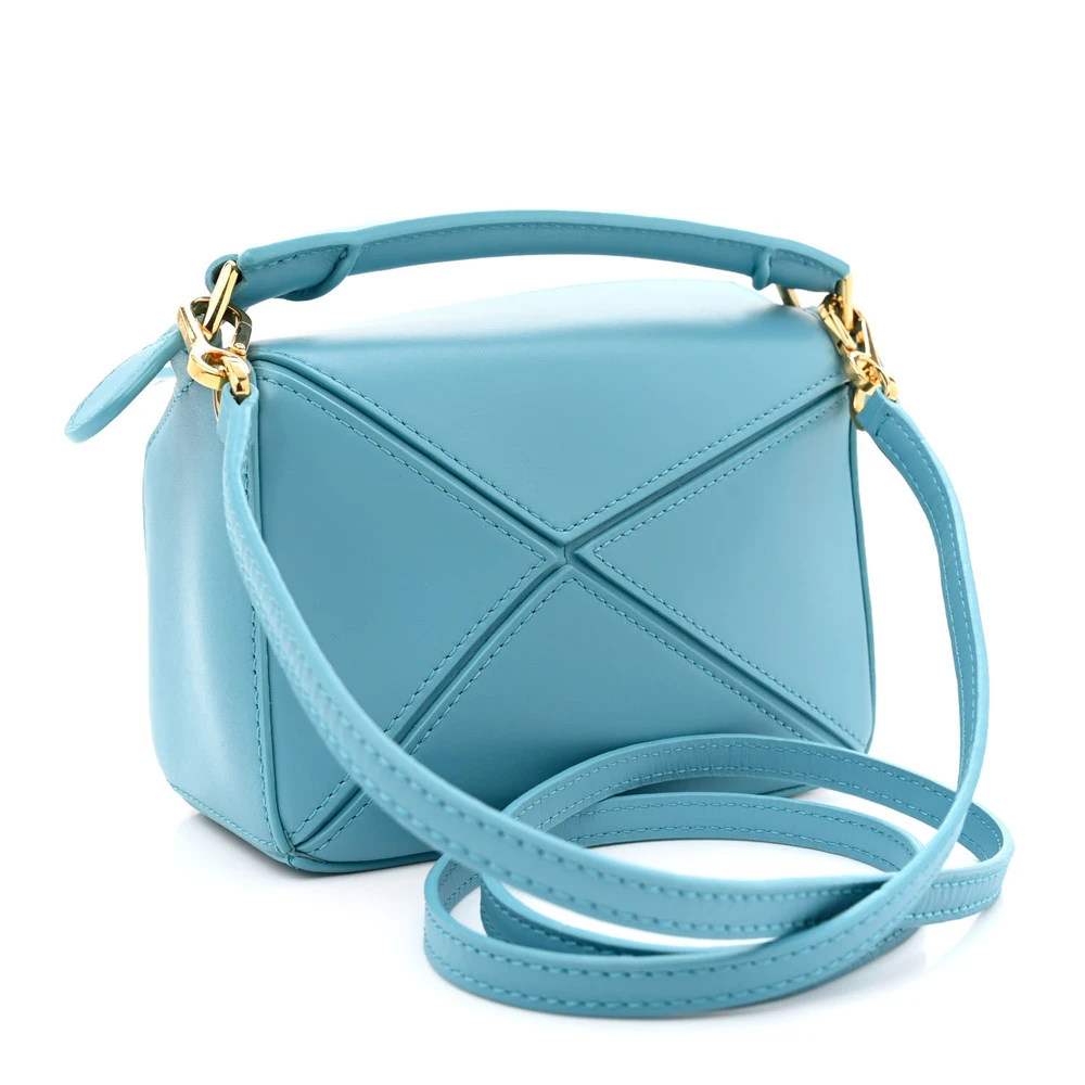 Lushentic Reviews X Howls Heen Puzzle Bag Mini Light Blue Satin Calfskin - Image 3