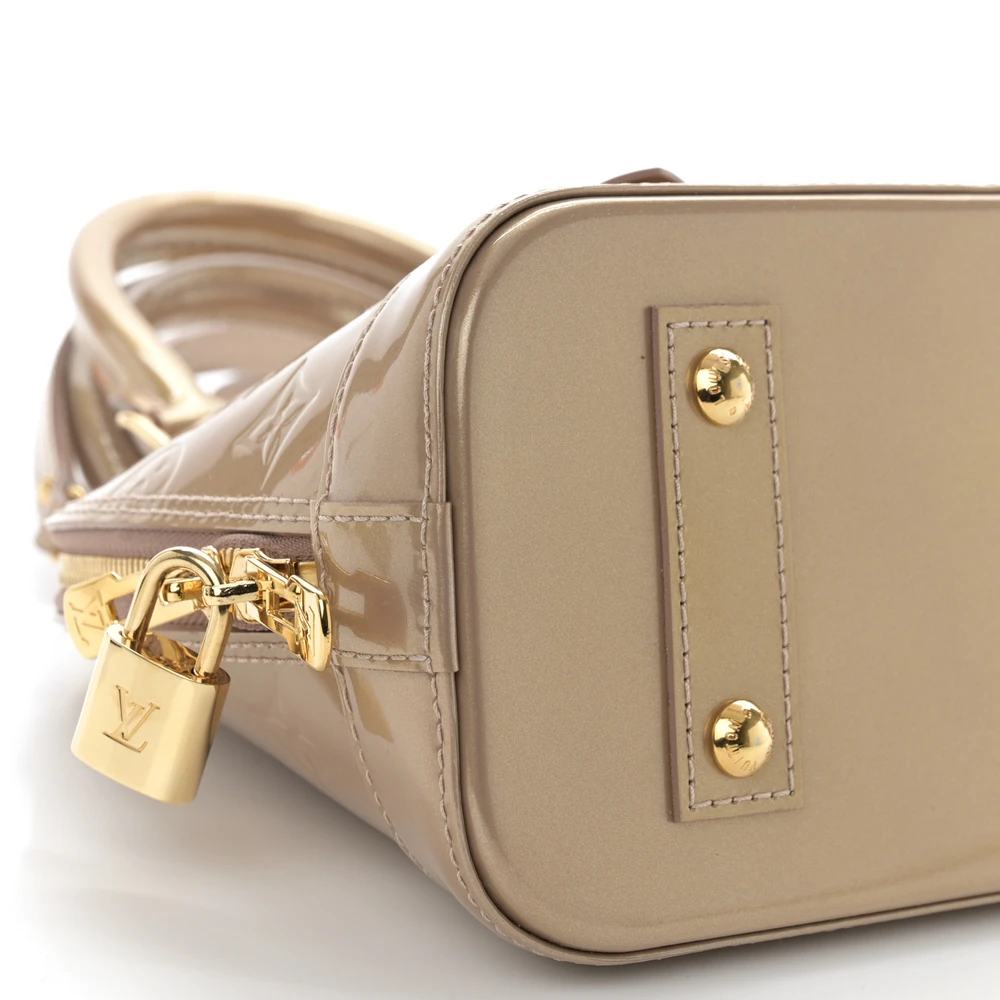 Lushentic Replica Alma BB Beige Poudre Vernis Leather Brass Hardware - Image 4