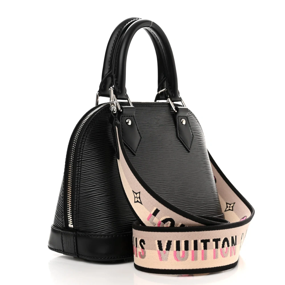 Lushentic Alma BB Black Epi Jacquard Leather with Silver Hardware - Image 3