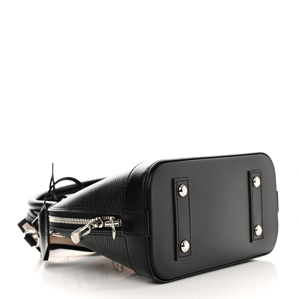 Lushentic Alma BB Black Epi Jacquard Leather with Silver Hardware - Image 6