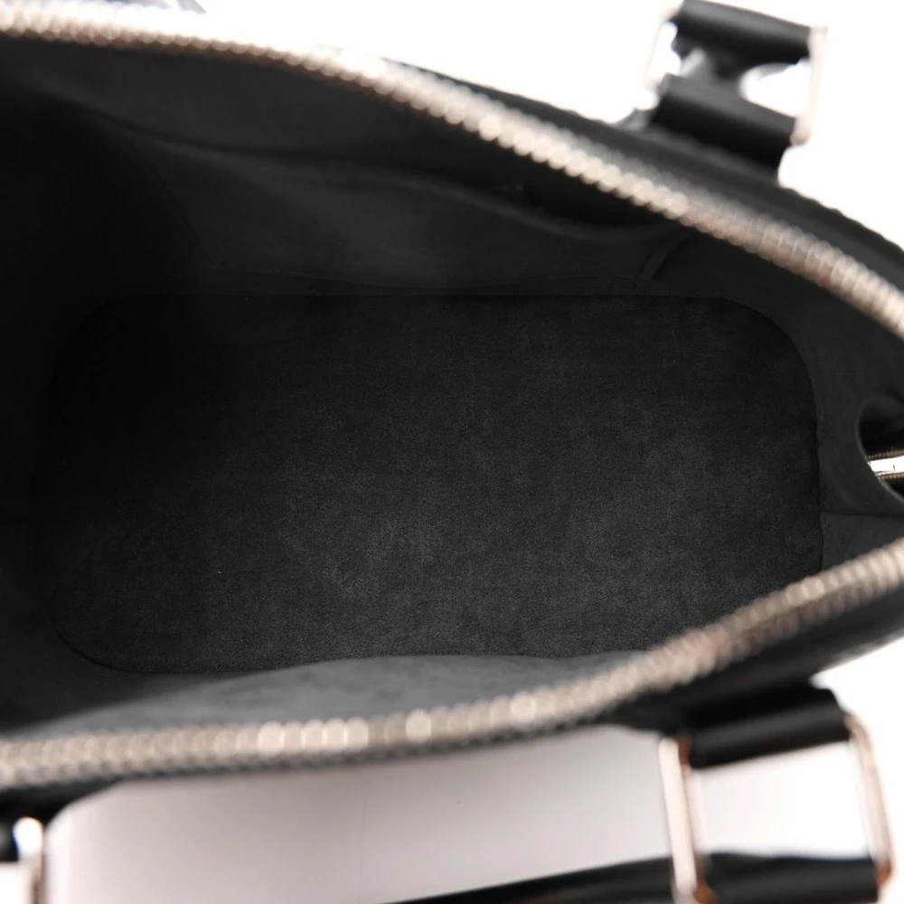 Lushentic Alma BB Black Epi Jacquard Leather with Silver Hardware - Image 7