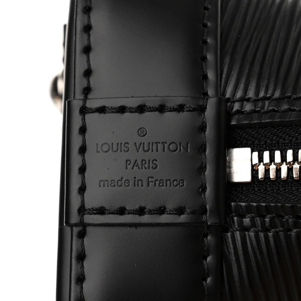 Lushentic Alma BB Black Epi Jacquard Leather with Silver Hardware - Image 2