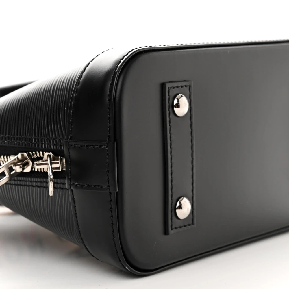 Lushentic Alma BB Black Epi Jacquard Leather with Silver Hardware - Image 4