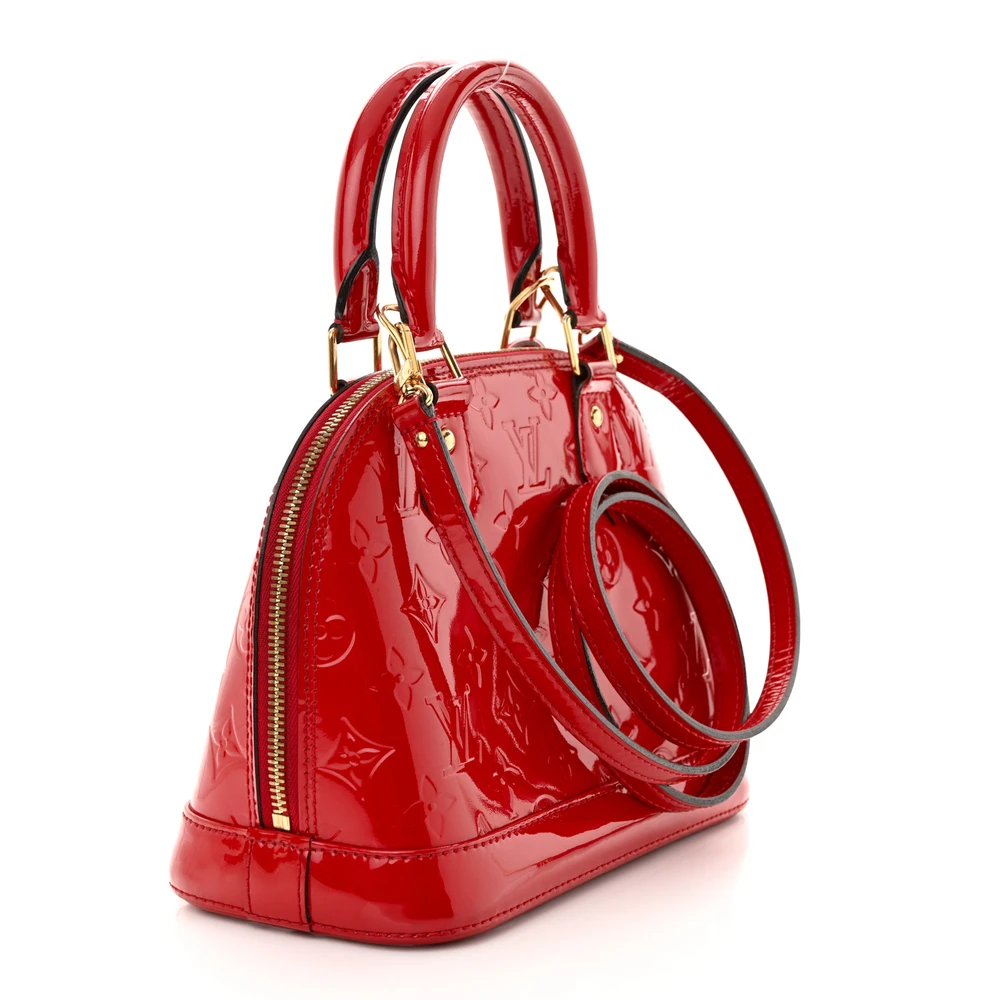 Lushentic Bags Review: Alma BB Cherry Vernis Leather Gold Hardware - Image 3