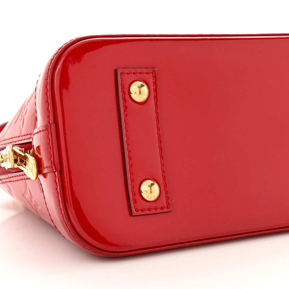 Lushentic Bags Review: Alma BB Cherry Vernis Leather Gold Hardware - Image 4