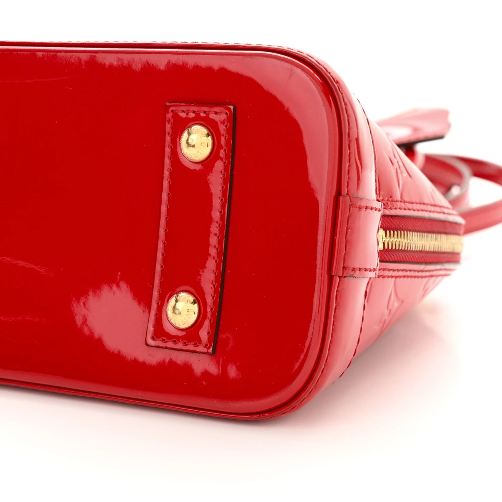 Lushentic Bags Review: Alma BB Cherry Vernis Leather Gold Hardware - Image 5