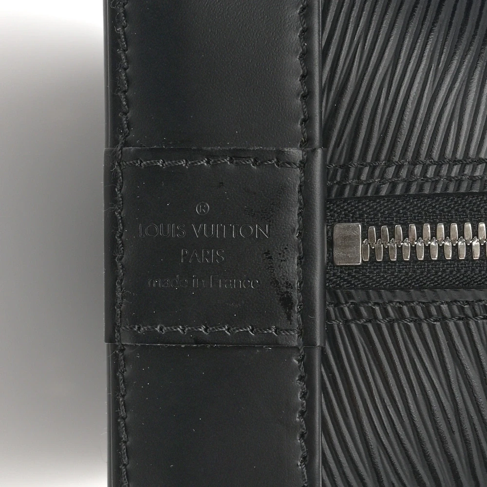 Lushentic Alma GM Black Electric Epi Leather Silver Hardware Replica - Image 2