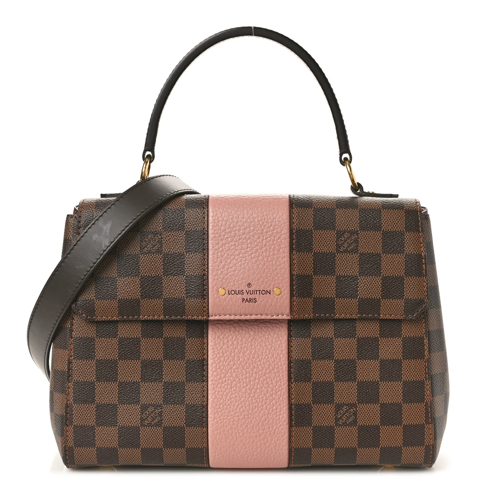 Lushentic Louis Vuitton Bond Street PM Magnolia Damier Ebene Canvas Gold Hardware Front