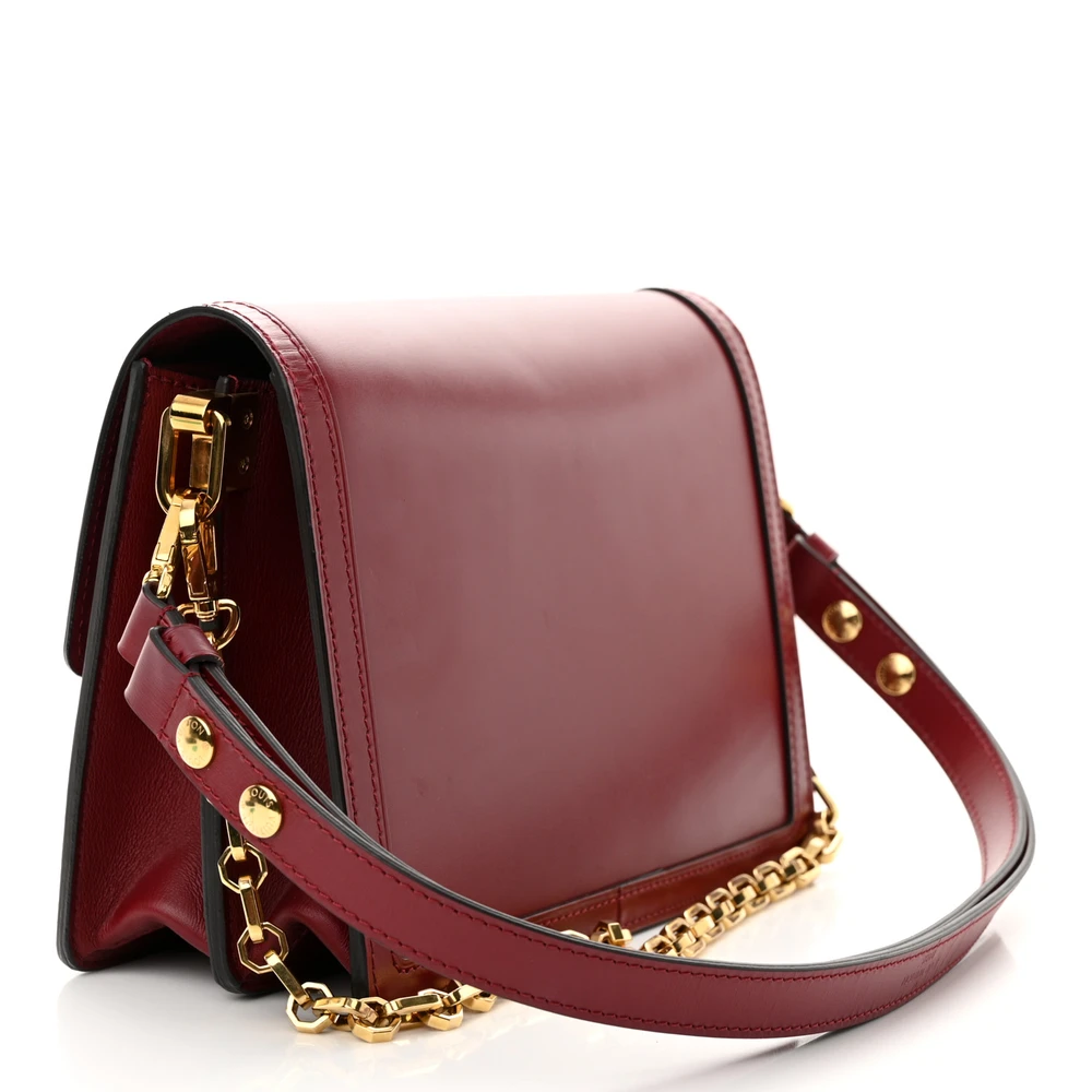 Lushentic Designer Dauphine MM Cherry Berry Smooth Calfskin Leather - Image 3