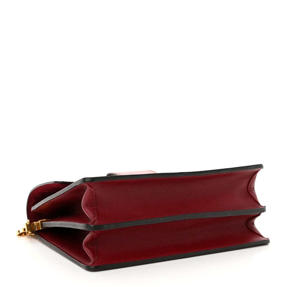 Lushentic Designer Dauphine MM Cherry Berry Smooth Calfskin Leather - Image 6