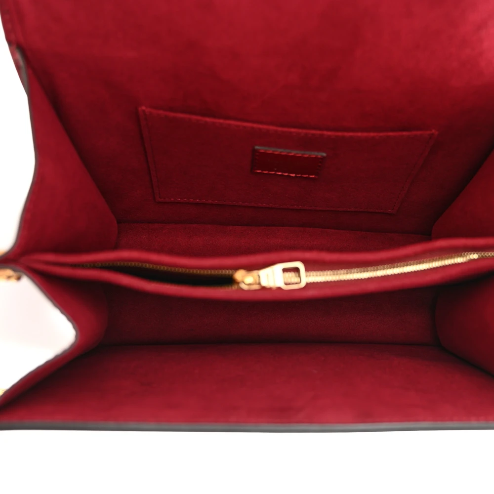 Lushentic Designer Dauphine MM Cherry Berry Smooth Calfskin Leather - Image 7