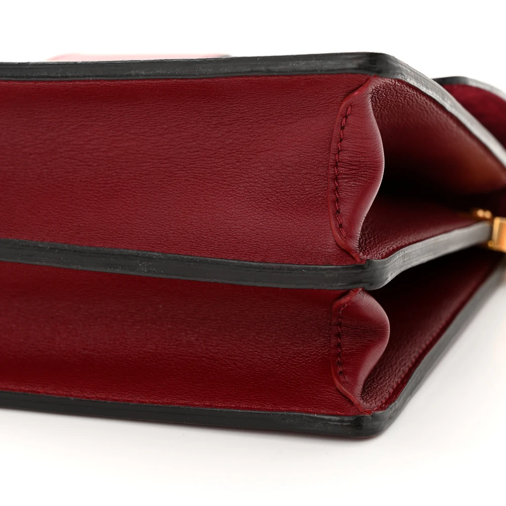 Lushentic Designer Dauphine MM Cherry Berry Smooth Calfskin Leather - Image 4