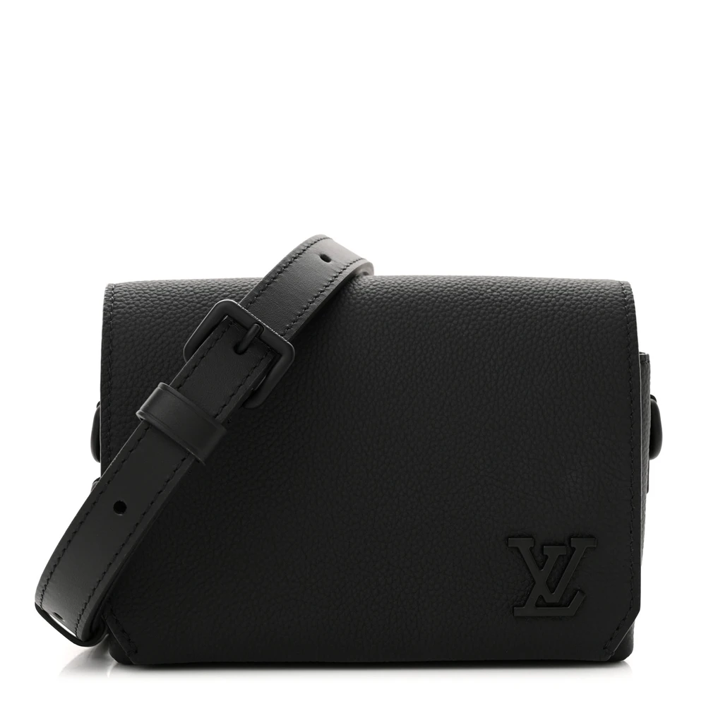 Lushentic Louis Vuitton Fastline Wearable Wallet PM Black Cowhide Leather Front