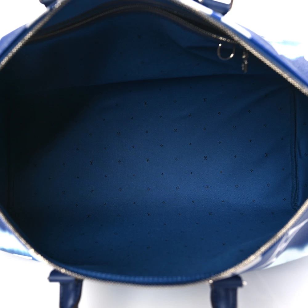 Lushentic Grade Bags Keepall Bandouliere 50 Blue Monogram Escale - Image 7