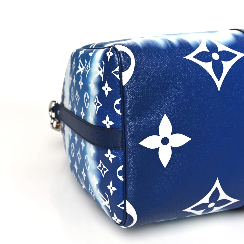 Lushentic Grade Bags Keepall Bandouliere 50 Blue Monogram Escale - Image 4