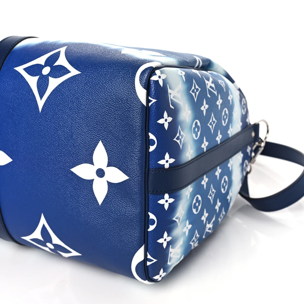 Lushentic Grade Bags Keepall Bandouliere 50 Blue Monogram Escale - Image 5