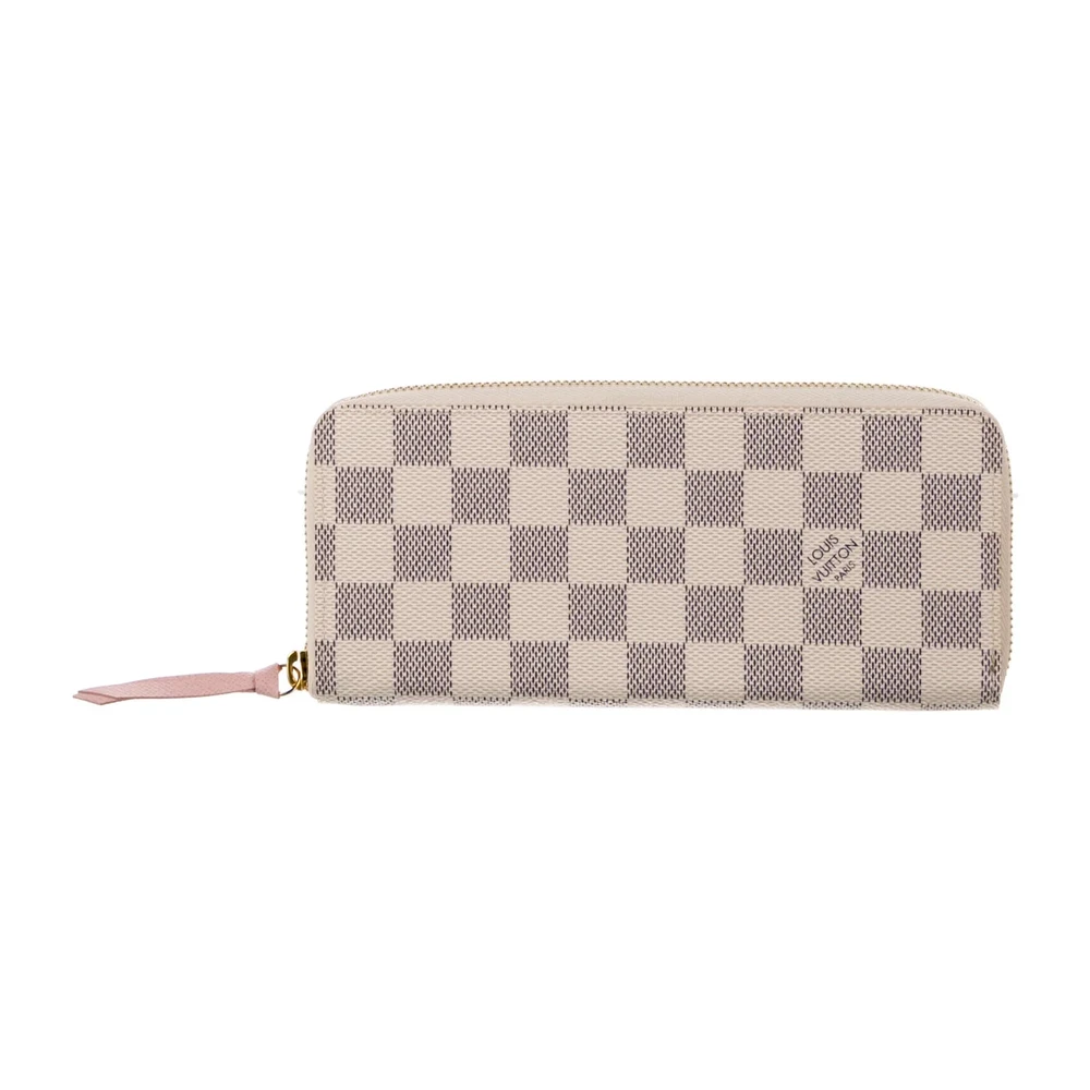 Lushentic Bags Review: Large Clemence Wallet in Damier Azur Pattern