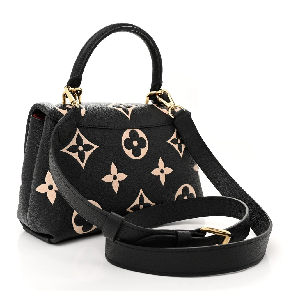 Lushentic Grade Handbags - Madeleine BB Black Beige Giant Monogram Leather - Image 3