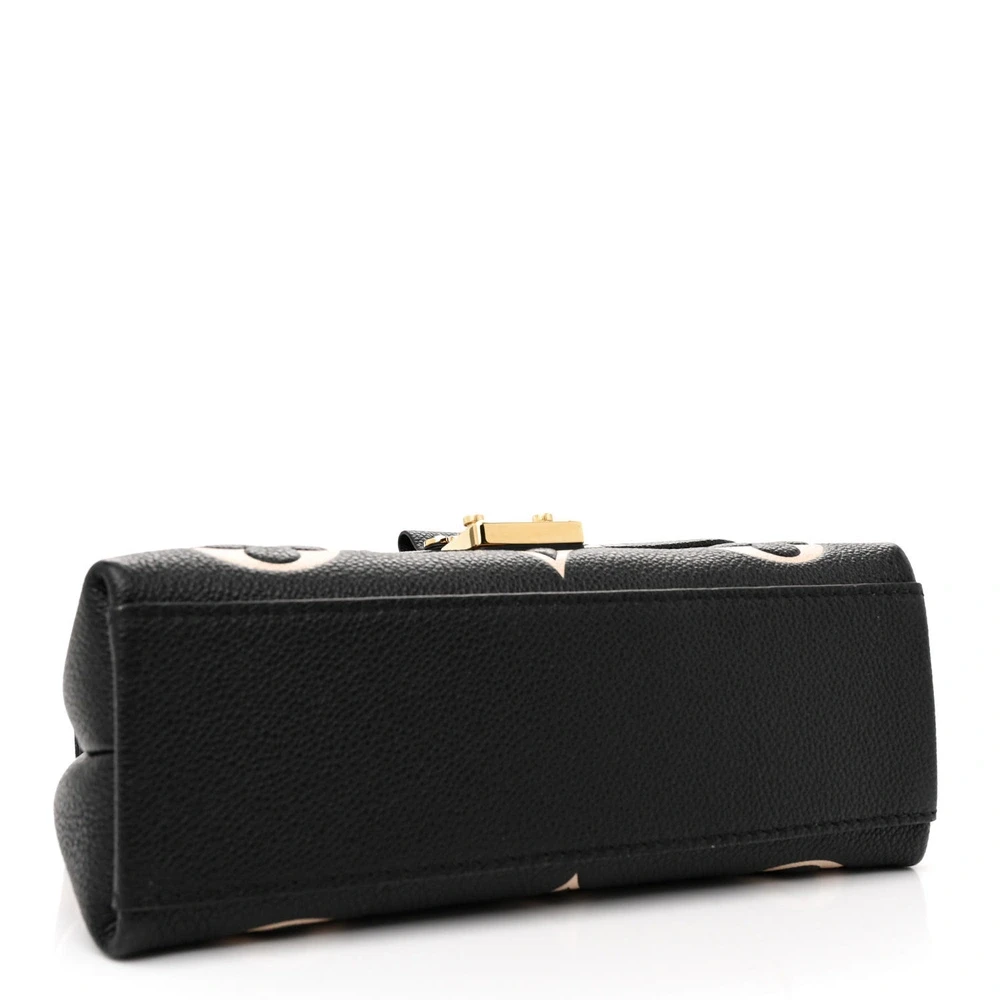 Lushentic Grade Handbags - Madeleine BB Black Beige Giant Monogram Leather - Image 6