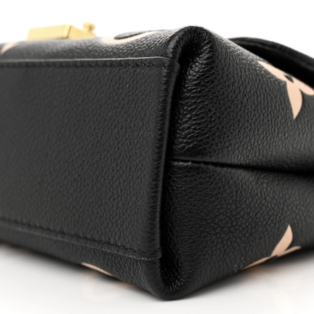 Lushentic Grade Handbags - Madeleine BB Black Beige Giant Monogram Leather - Image 4