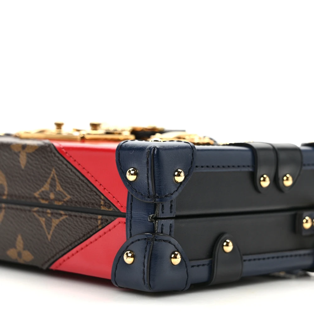 Lushentic Designer Bags - Petite Malle PM Marine Rouge Monogram Canvas - Image 5