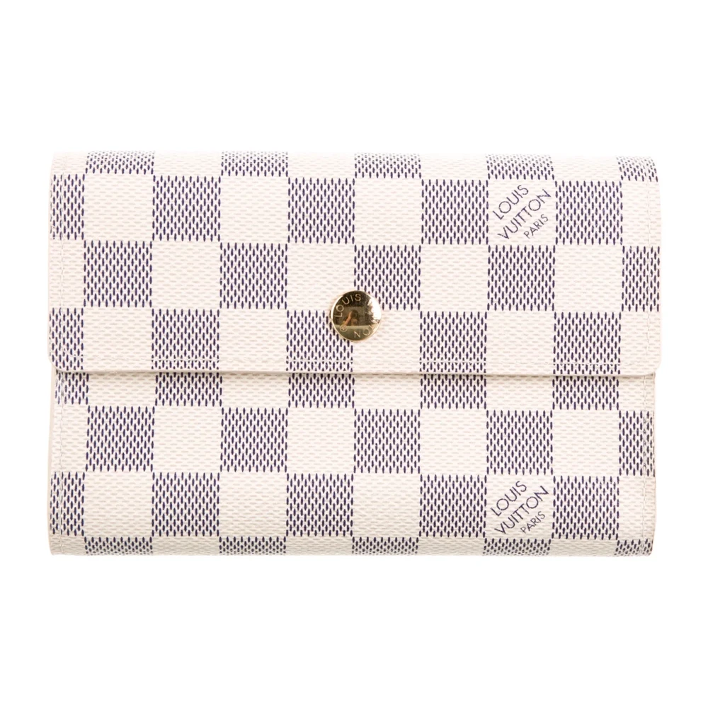 Lushentic Class Medium Alexandra Wallet – Damier Azur Pattern - Premium Alternative Bag