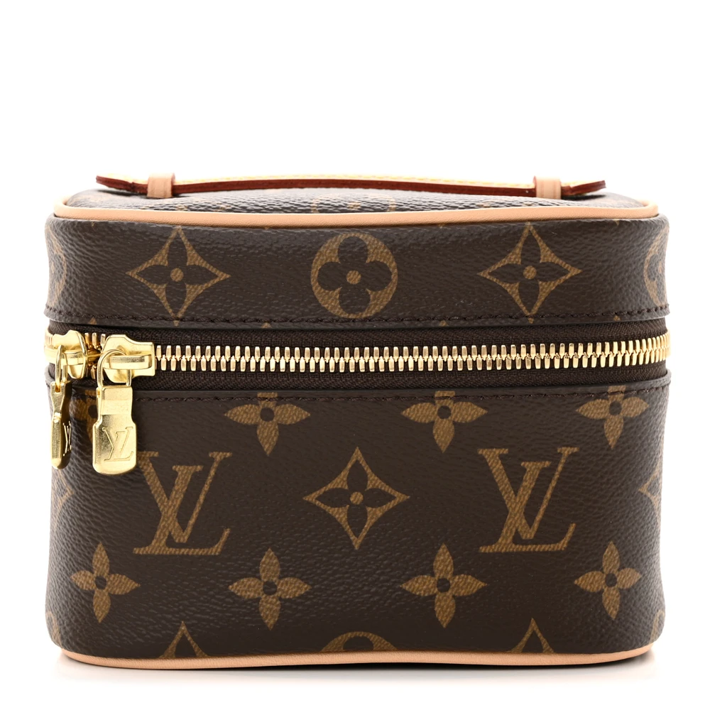 Lushentic Louis Vuitton Nano Nice Monogram Canvas Gold Hardware Front