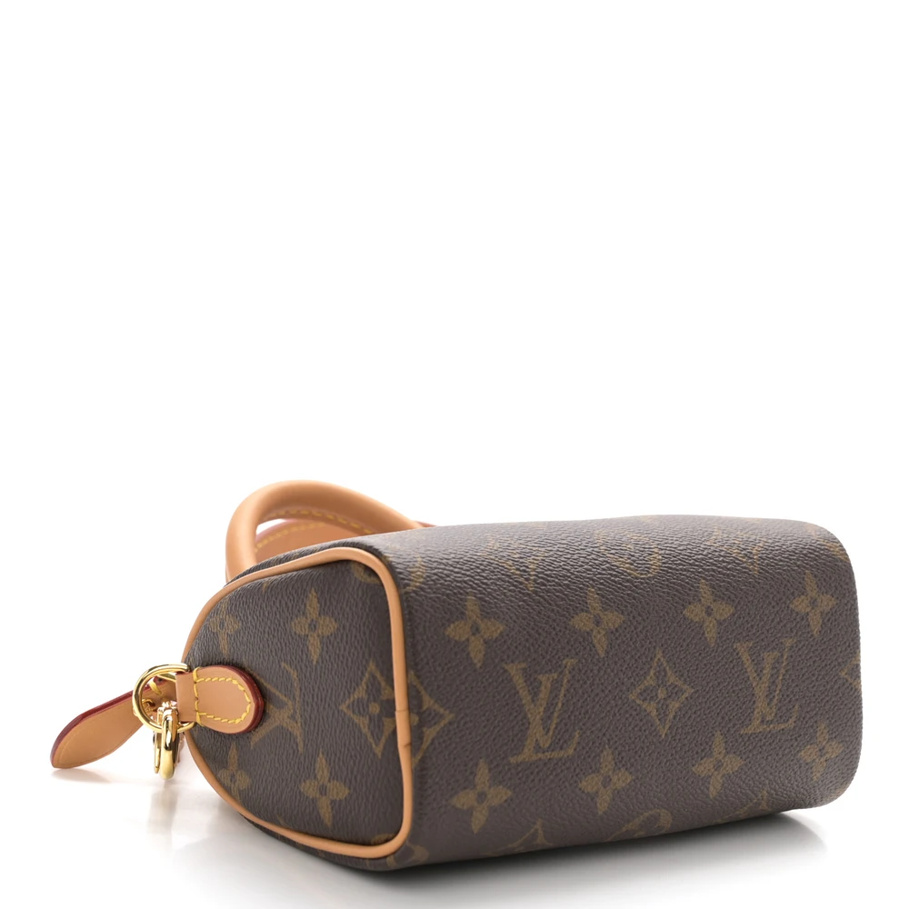 Lushentic Bag Nano Speedy Bandouliere Monogram Canvas Brass Hardware - Image 6