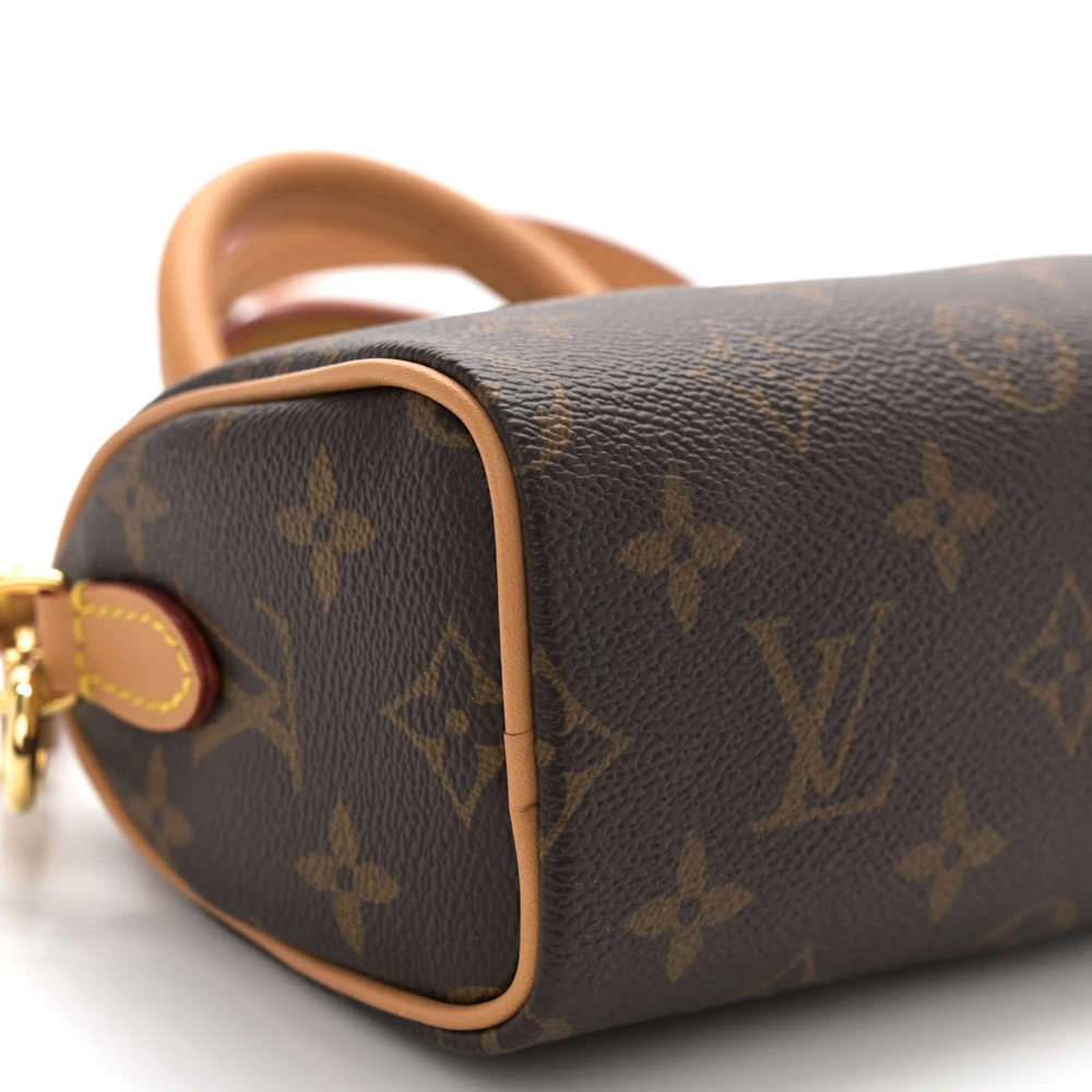 Lushentic Bag Nano Speedy Bandouliere Monogram Canvas Brass Hardware - Image 5