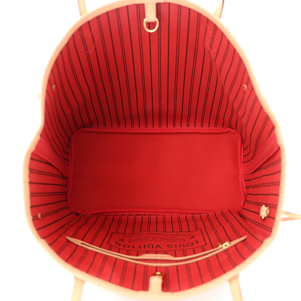 Lushentic Grade Bags Neo Neverfull MM Monogram Canvas Cherry Interior - Image 8