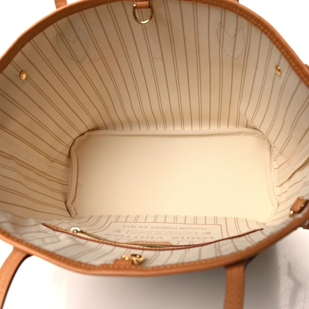 Lushentic Replica Neo Neverfull PM Damier Azur Canvas Beige Interior - Image 7