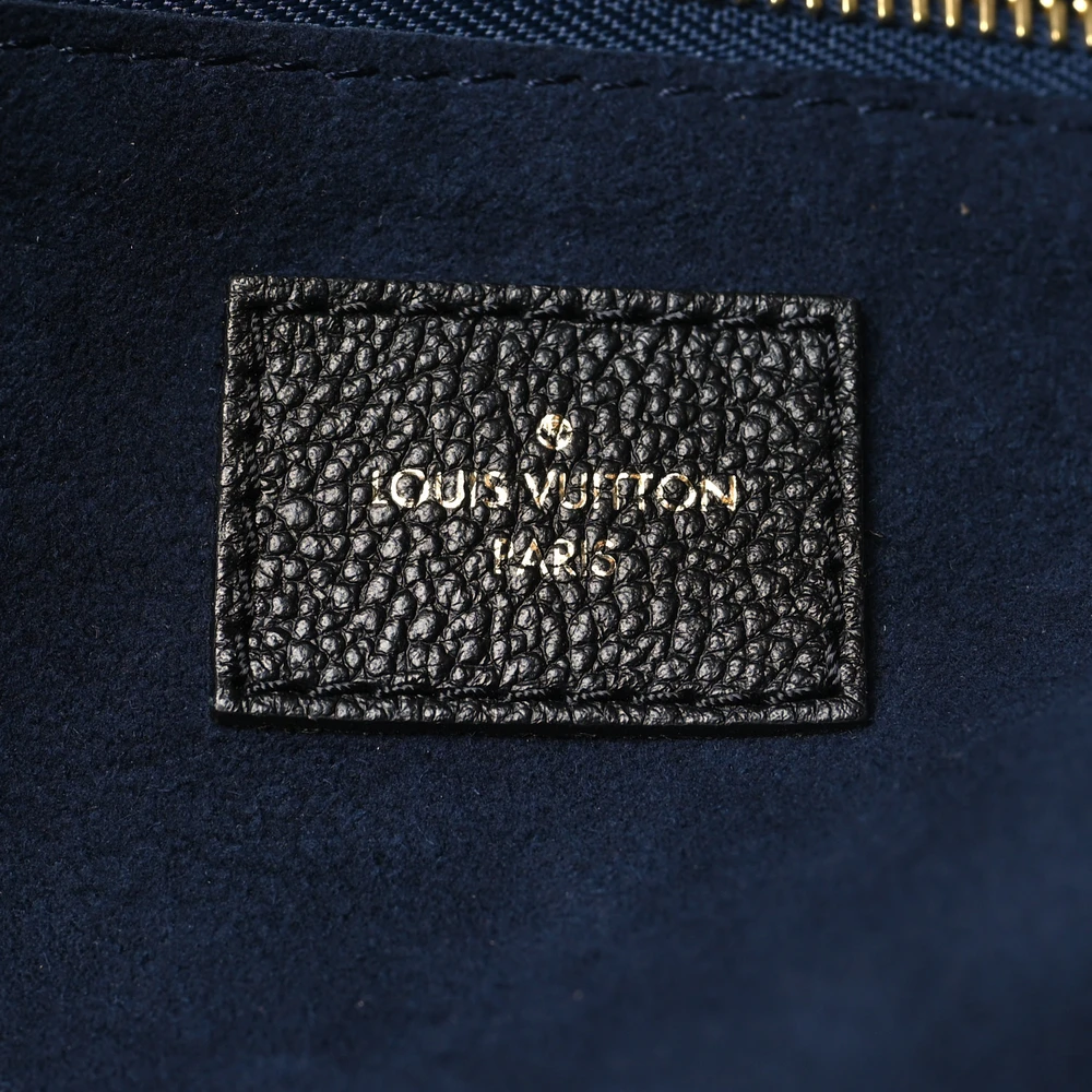 Lushentic Designer Neverfull MM Black Giant Monogram Empreinte Leather - Image 2