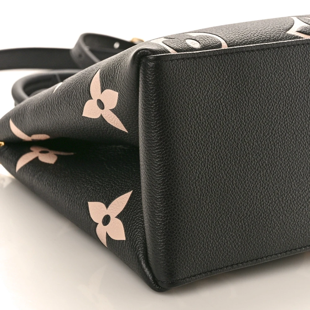 Lushentic Petit Palais MM Black Beige Giant Monogram Empreinte Leather Gold HW - Image 4