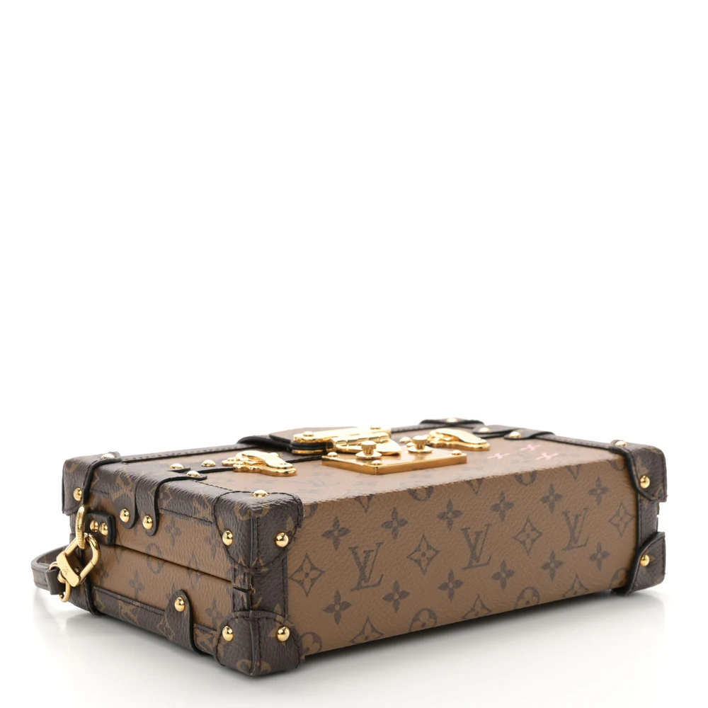 Lushentic Reviews Petite Malle MM Reverse Monogram Canvas Gold Hardware - Image 6