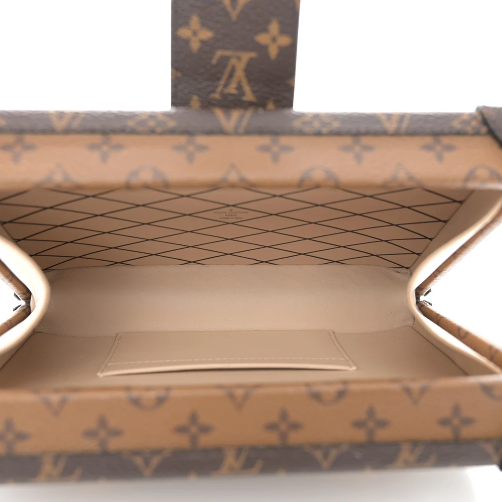 Lushentic Reviews Petite Malle MM Reverse Monogram Canvas Gold Hardware - Image 7