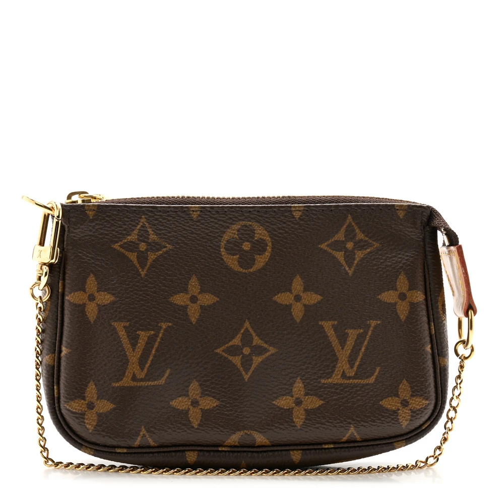 Lushentic Louis Vuitton Pochette Accessoires BB Monogram Canvas Gold Hardware Front