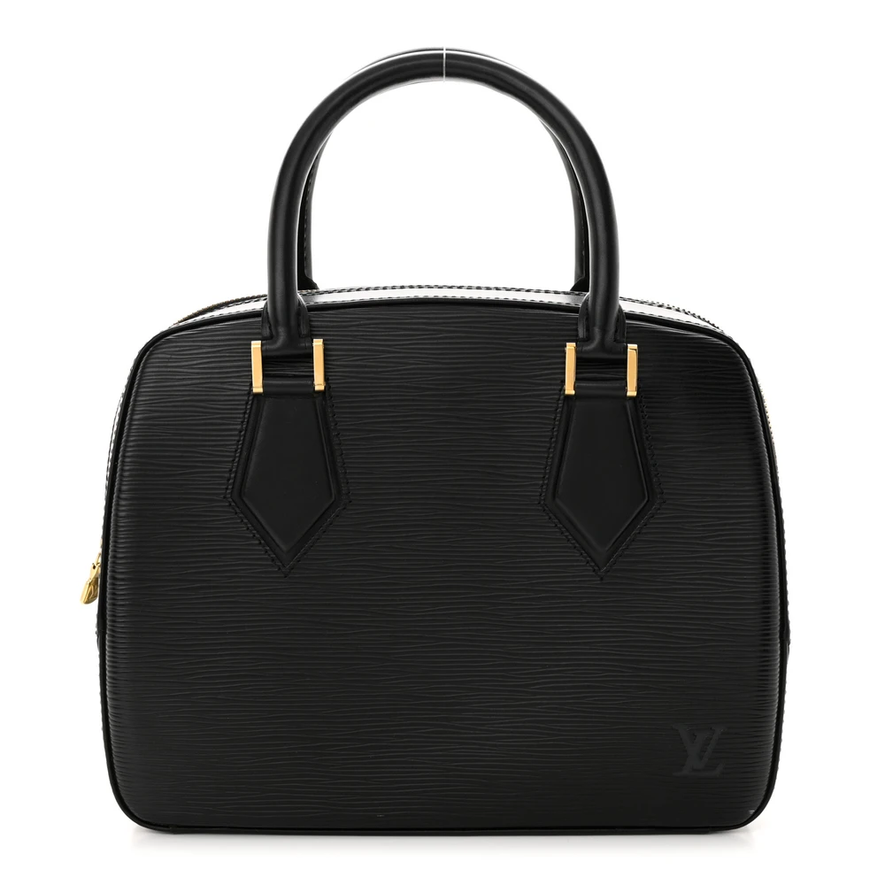 Lushentic Louis Vuitton Sablons PM Black Epi Leather Gold Hardware Front
