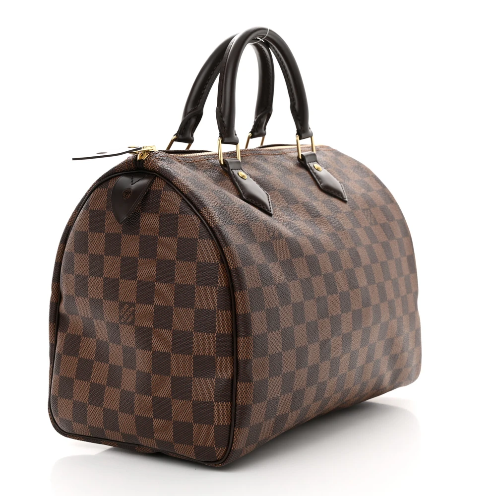 Buy Lushentic Grade Bags Speedy 30 Damier Ebene Canvas Brass Hardware - Image 3