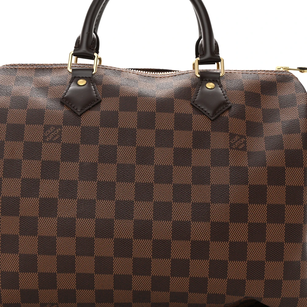 Buy Lushentic Grade Bags Speedy 30 Damier Ebene Canvas Brass Hardware - Image 9