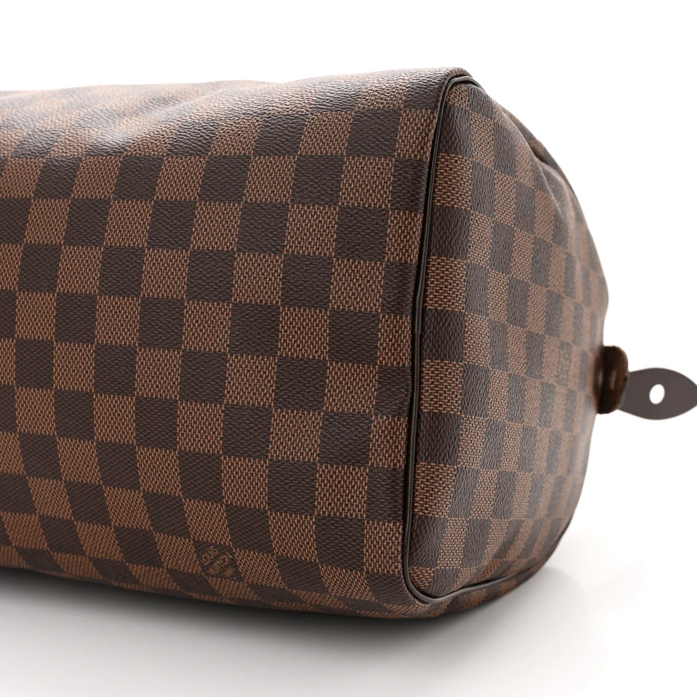Buy Lushentic Grade Bags Speedy 30 Damier Ebene Canvas Brass Hardware - Image 5
