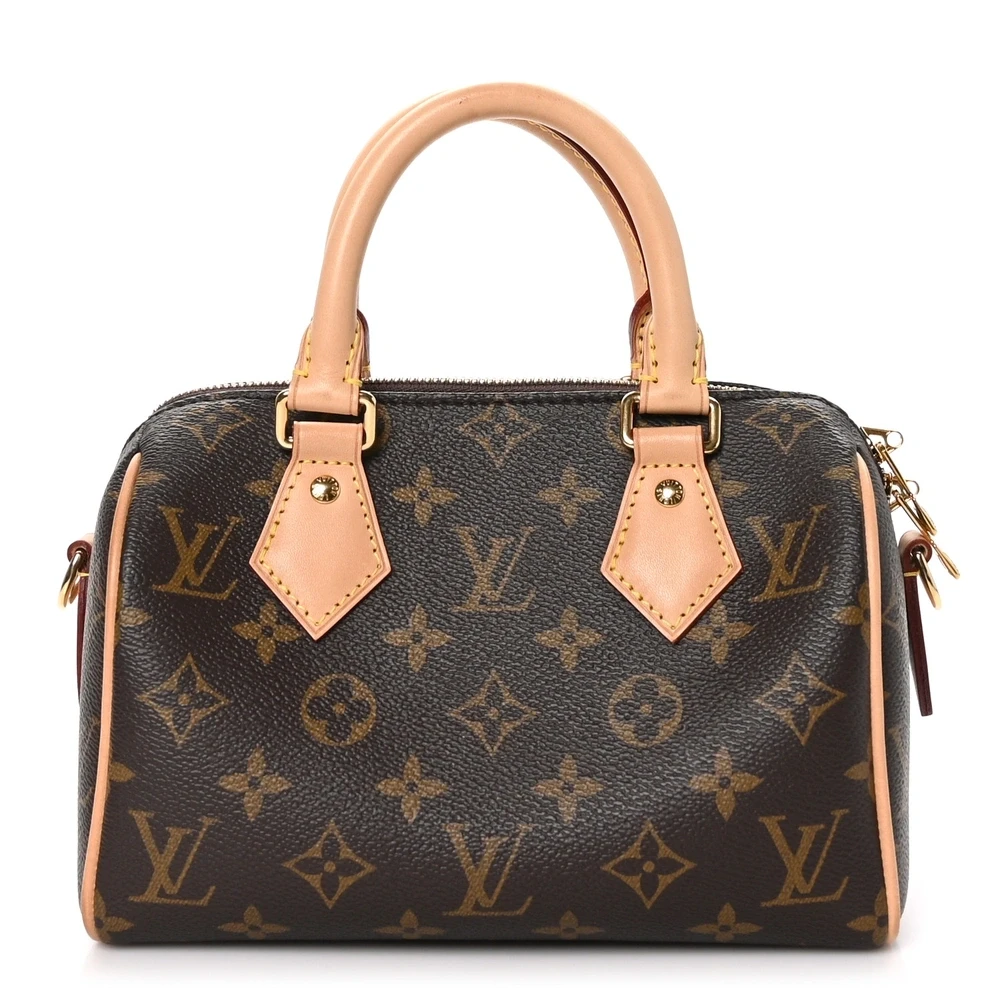 Lushentic Louis Vuitton Speedy Bandoulière 20 Monogram Canvas Brass Hardware Front