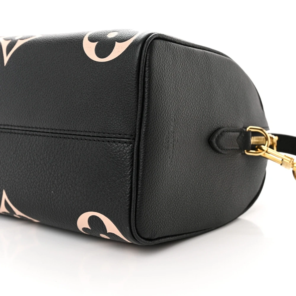 Lushentic Grade Replicas Speedy Bandouliere 25 in Black & Beige - Image 4